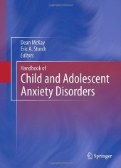 book Handbook of Child and Adolescent Anxiety Disorders    