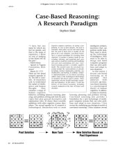 book Case Based Reasoning : Research Paradigm    