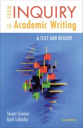 book From Inquiry to Academic Writing: A Text and Reader    