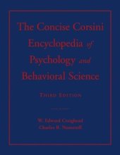 book Concise Corsini Encyclopedia of Psychology and Behavioral Science