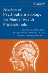 book Principles of Psychopharmacology for Mental Health Professionals