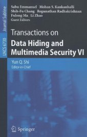 book Transactions on data hiding and multimedia security VI