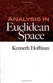 book Analysis in Euclidean Space    