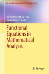 book Functional Equations in Mathematical Analysis 