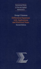 book Differential Equations With Applications and Historical Notes    