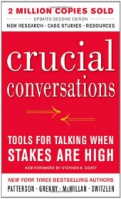 book Crucial Conversations: Tools for Talking When Stakes Are High