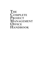 book The complete project management office handbook