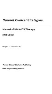 book Manual of HIV AIDS Therapy