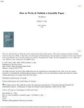 book How to write and publish a scientific paper