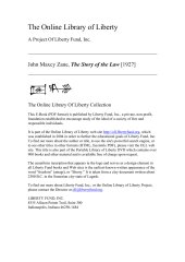 book Online Library of Liberty: The Story of the Law - Portable Library of Liberty