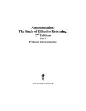 book Argumentation -  the study of effective reasoning