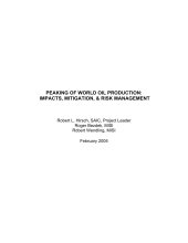 book PEAKING OF WORLD OIL PRODUCTION: IMPACTS, MITIGATION, & RISK MANAGEMENT