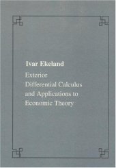 book Exterior differential calculus and applications to economic theory (Publications of the Scuola Normale Superiore)