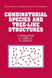 book Combinatorial Species and Tree-like Structures
