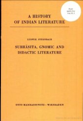 book Subhāṣita, Gnomic, and Diadactic Literature