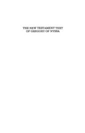 book The New Testament text of Gregory of Nyssa