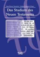 book Das Studium des Neuen Testaments