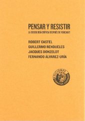 book Pensar y resistir: la sociología crítica después de Foucault