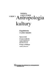 book Antropologia kultury. Zagadnienia i wybór tekstów