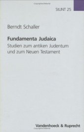 book Fundamenta Judaica. Studien zum antiken Judentum und zum Neuen Testament