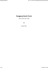 book Ronggeng Dukuh Paruk