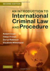 book An Introduction to International Criminal Law and Procedure