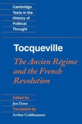 book Tocqueville: The Ancien Régime and the French Revolution