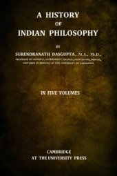 book A History of Indian Philosophy, Vol. I.-V.