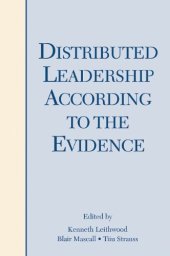 book Distributed leadership according to the evidence