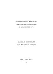 book Opera Theologica Vol. 07