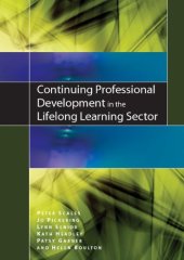 book Continuing Professional Development in the Lifelong Learning Sector