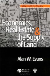 book Economics, real estate and the supply of land