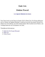 book Doktor Pascal (Bd. 20)