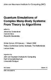 book Quantum Simulations of Complex Many-Body Systems