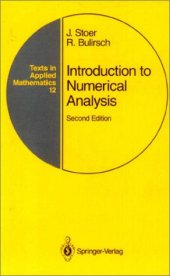 book Introduction to numerical analysis