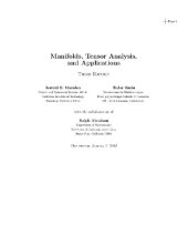 book Manifolds, Tensor analysis, and Applications (draft 2003-01-05) (Springer)