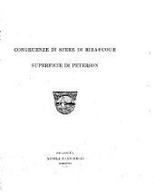 book Congruenze di sfere di Ribaucour e superficie di Peterson