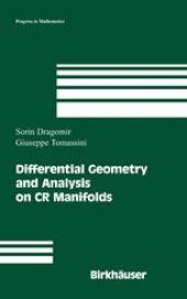 book Differential Geometry and Analysis on CR Manifolds