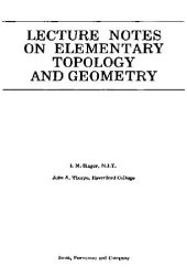 book Lecture notes on elementary topology and geometry