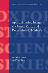 book Approximating integrals via Monte Carlo and deterministic methods