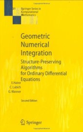 book Geometric Numerical Integration: Structure-Preserving Algorithms for Ordinary Differential Equations