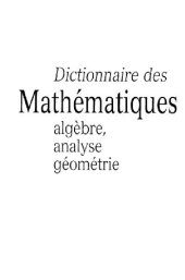 book Dictionnaire des mathematiques (algebre, analyse, geometrie) (1997)(sans p.121)