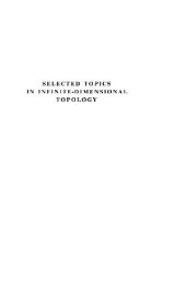 book Selected topics in infinite-dimensional topology 