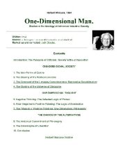 book One-Dimensional Man [html]