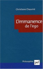 book L'immanence de l'ego