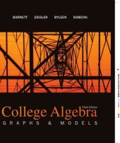 book College Algebra: Graphs & Models, 3rd Edition