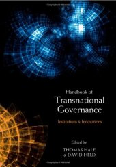 book The Handbook of Transnational Governance: Institutions and Innovations