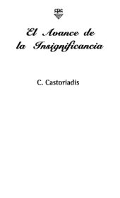 book El avance de la insignificancia