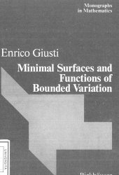 book Minimal surfaces and functions of bounded variation