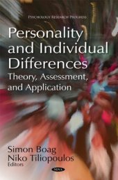 book Personality and Individual Differences: Theory, Assessment, and Application